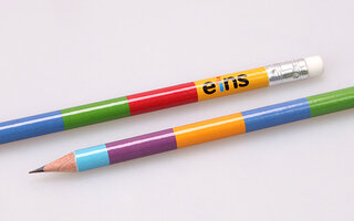 foil transfer printing on promotional pencils