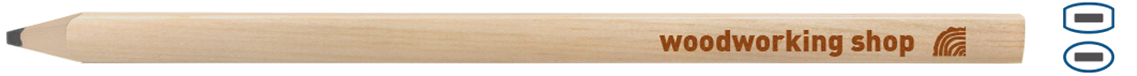 carpenter pencil natural sharpened