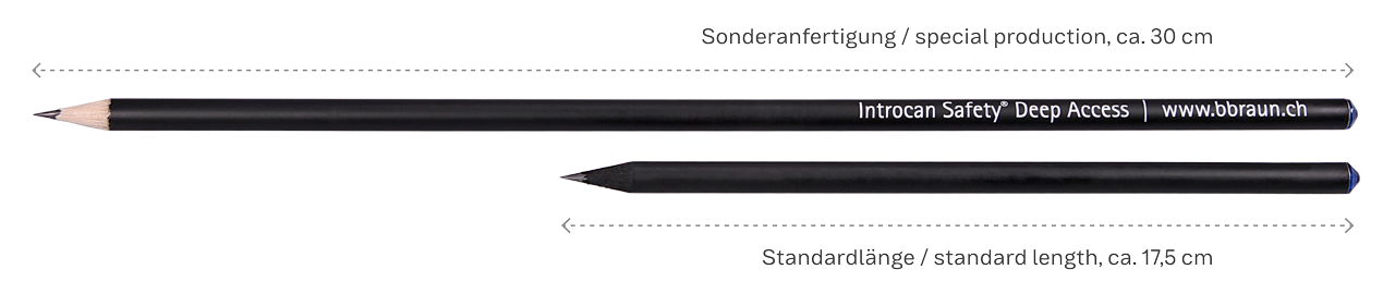 Custom made pencil length