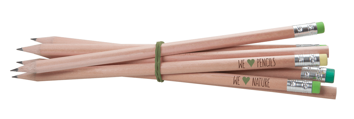 Pencils | Reidinger.de Natural pencils in a bundle