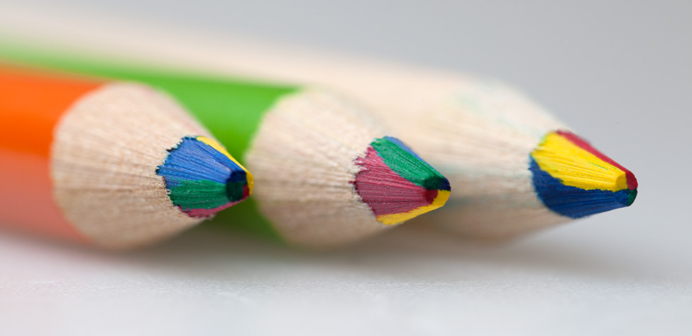 Rainbow Pencils / Natural Wood Pencils / Rainbow Pencils / Cute